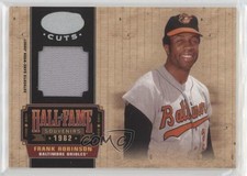 2004 Leaf Certified Cuts Hall of Fame Souvenirs Jerseys 13/25 Frank Robinson 4w8