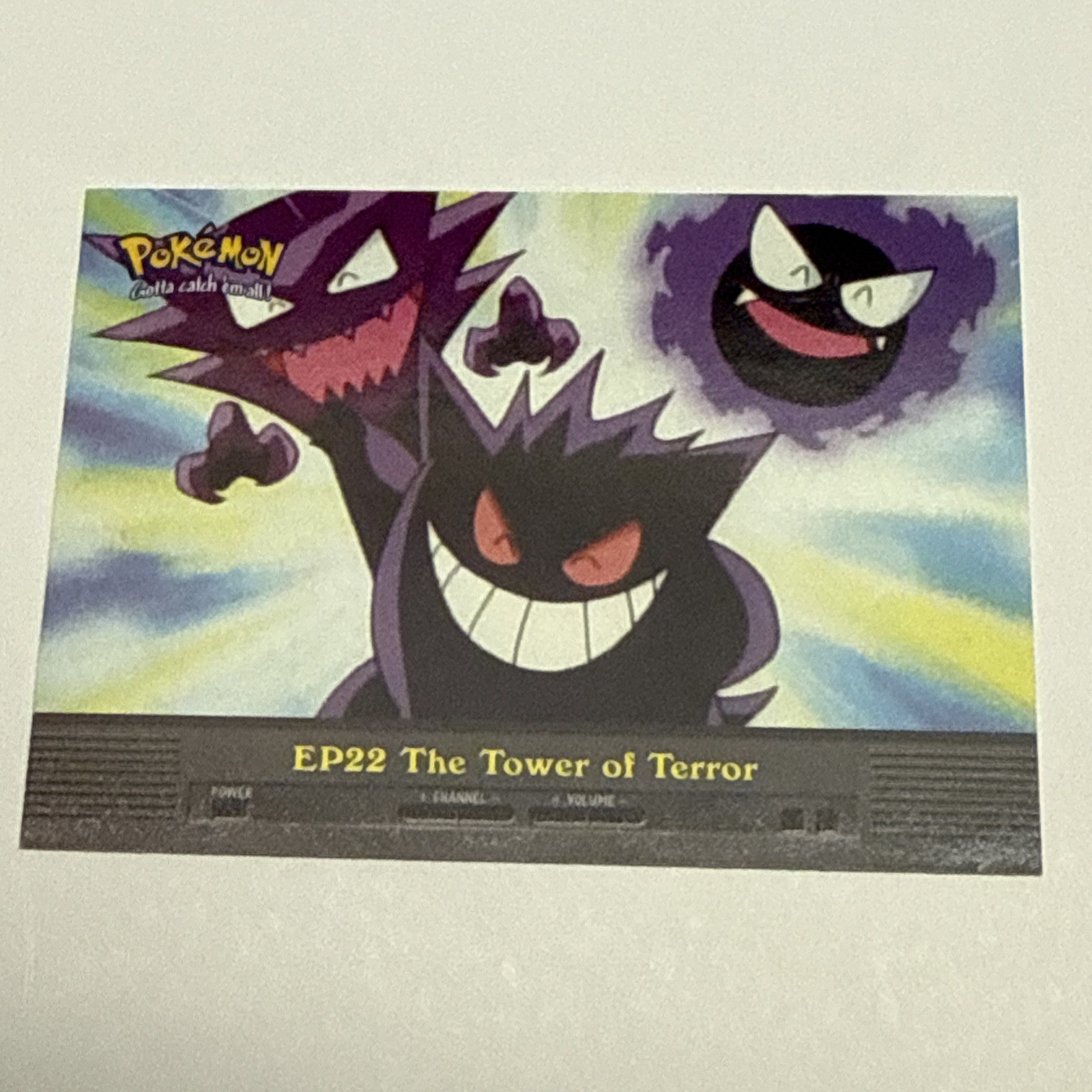 The Tower of Terror EP22 22 NM Topps TV Animation Gengar Haunter Pokemon Regular