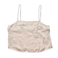 Urban Outfitters Debbie Satin Rhinestone Strap Satin Tank Size Small