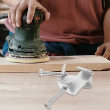 2 Pcs Tube Clamp Stainless Steel C-clamp Clamps Heavy Duty Shaped for Panel