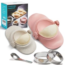 Empanadas Press Maker, Dumpling Maker Mold Set With Dough Cutter, Dumpling Mo...