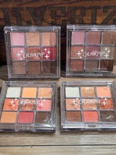 ColourPop 9 Pan Eyeshadow Palette Lot of 4 Neutral Warm Shimmer Matte Makeup