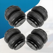 4pcs Air Ride Spring Bags 5000lb 12npt Single Port For Heavy Duty Truck Used