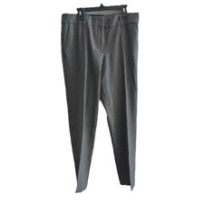 Talbots Black Houndstooth Stretch Flat Knit Dress Pants 6 Hampshire Ankle NWT