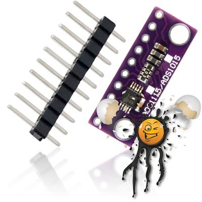 ADS1015 GY-ADS1115-MM 12 Bit I2C 4 CH Module ADC AD Converter ESP32 ESP8266 Arduino