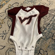 Virginia Tech Hokies 18M Maroon Baby Romper Unisex One-Piece