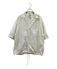 nanamica Open Collar Wind H/S Shirt ivory SUGS340