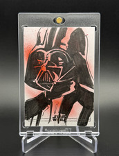 Darth Vader 💥⚫️ SILVER FOIL SKETCH 1/1 Jason Sobol! 2024 Topps Chrome Star Wars