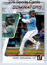 2021 Donruss Baseball Randy Arozarena Dominators Rapture Parallel DOM4