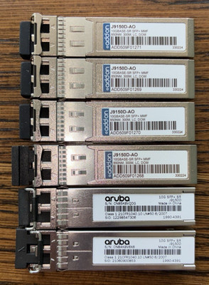 J9150D HPE Aruba & Addon 10G SFP+ Transceiver - Lot of 6
