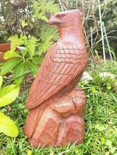 Japanese Ichi-wood Carving Hawk Eagle Sculpture By Masashi Antique Collectible
