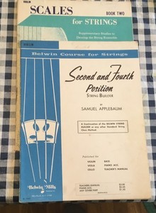 Second & Fourth Position String Builder: Violin (Belwin Course for Strings)&Scal