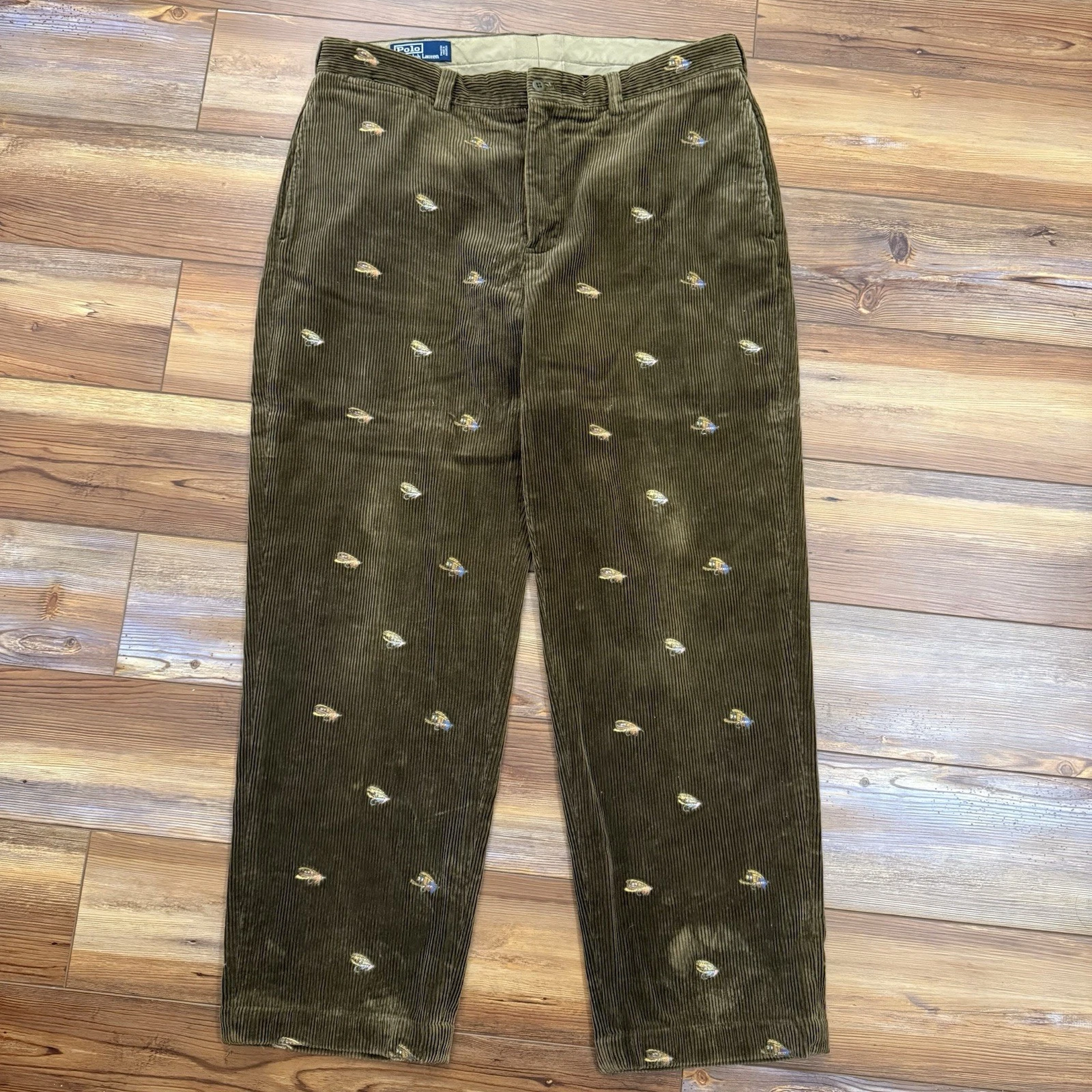Polo Ralph Lauren Brown Corduroy Fly Fishing Pants