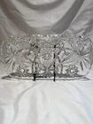 Vintage Anchor Hocking American Prescut Star of David Serving Dish 12” x 6 1/2”