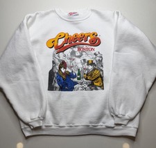Vintage 1993 Cheers Boston Sweatshirt Mens Size L White