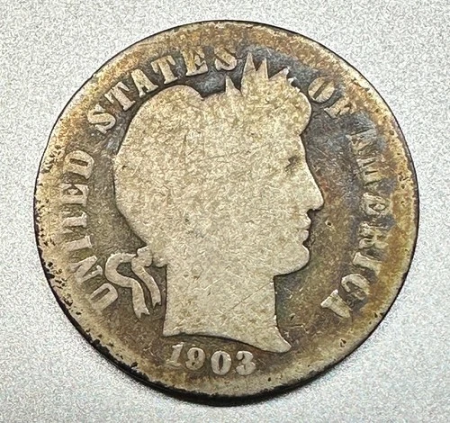 1903-S  BARBER DIME  AG   KEY DATE  #1732