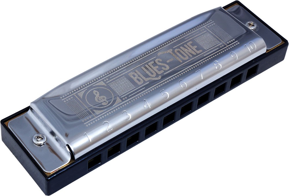Blues Tone PLAYER HARMONICA in G. Great sound, 10-hole blues harp, at Hobgoblin