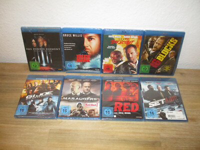 Bruce Willis Blu-Ray Sammlung (16 Blocks,Last Boy Scout,Fünfte Element,) NEU&OVP
