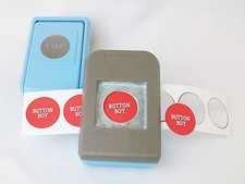 1" Button Boy Double Level Hand Held Punch - for 1" buttons- cuts circles 1.313"