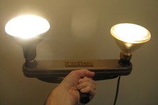 Vintage SMITH-VICTOR BAR-LITE 2-Bulb Camera Movie Photography Studio Light Bar