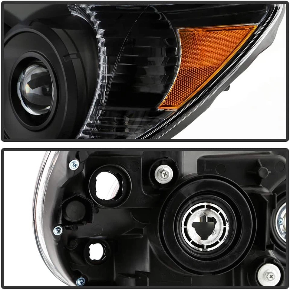 For 2006-2009 Toyota 4Runner 4-Runner BLACK Headlights Replacement Headlamps - Image 3 of 4