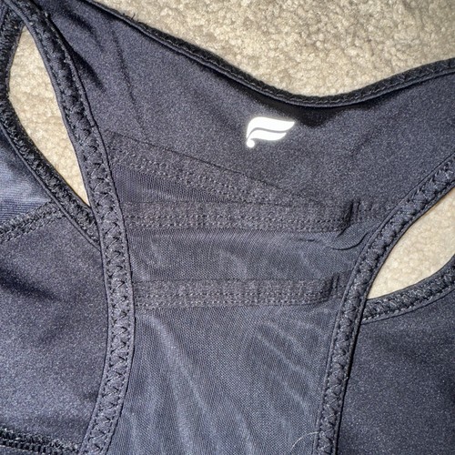 Fabletics Women's Black Trinity High Impact Sport Bra Medium Racerback Strap M - Picture 6 of 6