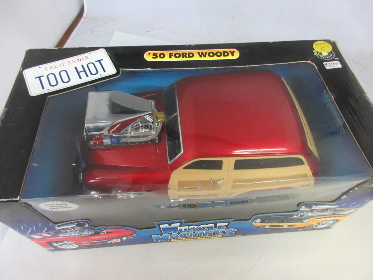 MUSCLE MACHINES 1:18 ’50 FORD WOODY ミニカー Muscle Machines 1:18 Too Cool '50 Ford Woody RED In Box 47-M | eBay