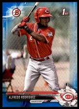 2017 Bowman Blue Paper Alfredo Rodriguez 127/150 Cincinnati Reds