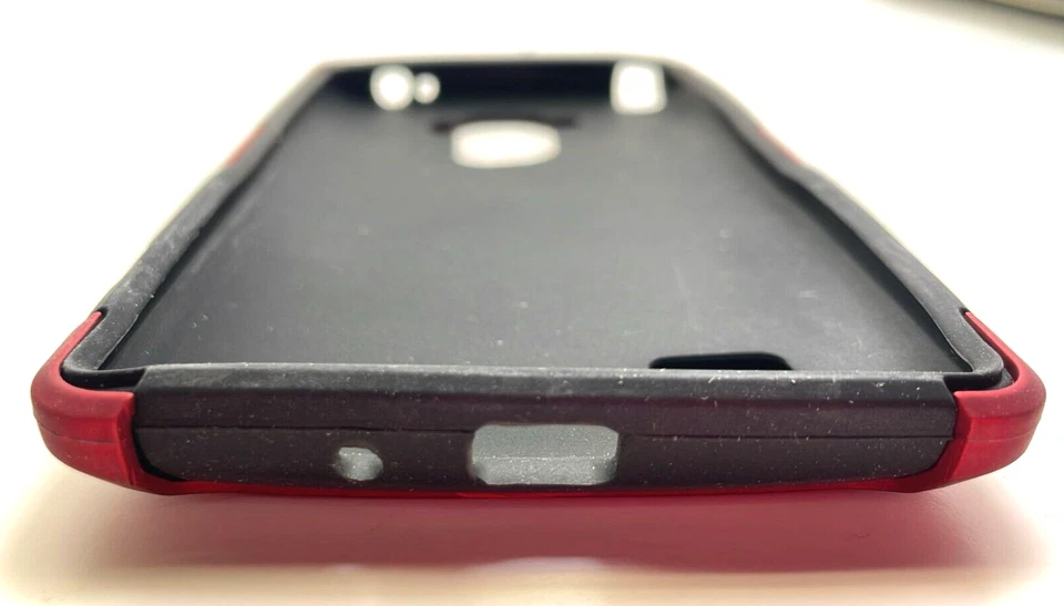 Premium Protettivo Rete Custodia Ibrida per LG G Stylo, Rosso - Immagine 2 di 4