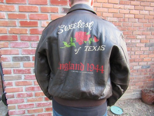 vintage Avirex leather flight jacket 