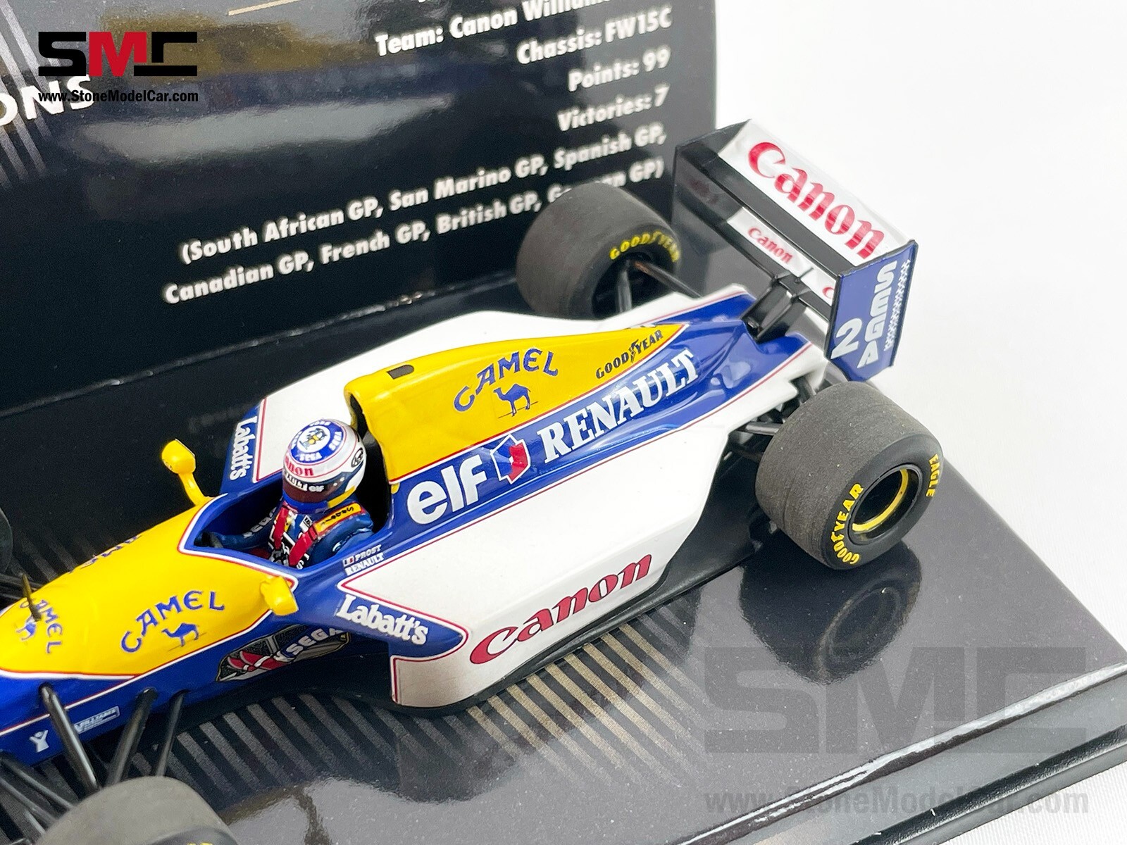 Williams F1 FW15C #2 Alain Prost 1993 World Champion 1:43