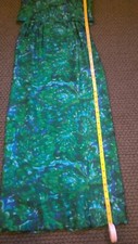 Vintage Marek New York Dress Blue and Green Size Small
