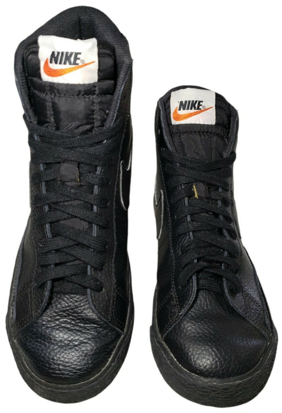 Nike Boys 6 Youth Blazer Mid PREM GS Leather Basketball Triple Black 895850-001 thumbnail 5