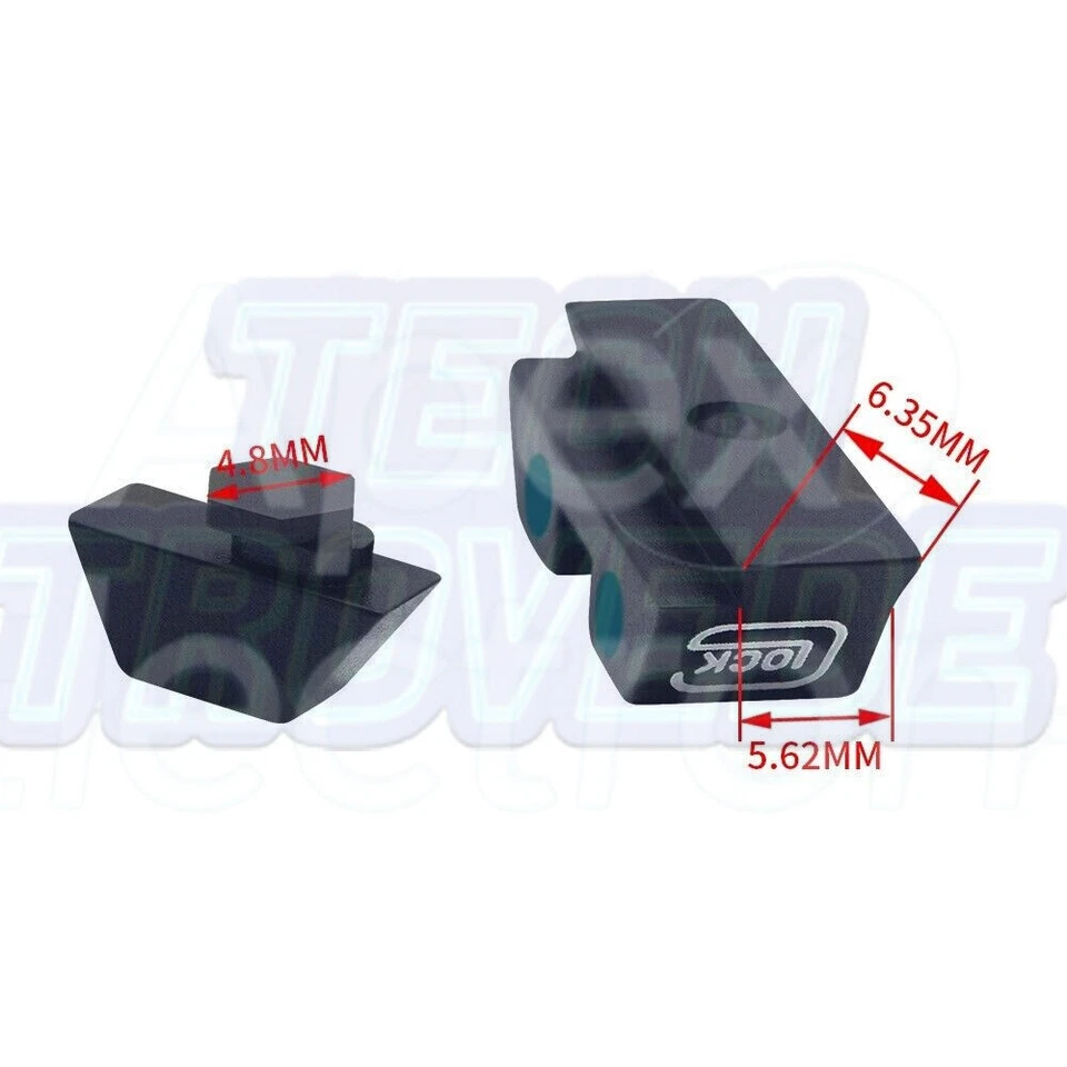 Nuevas miras nocturnas brillantes mejoradas para Glock 17,19,22,23,26,27,33,34,35,37,38,39 - Imagen 2 de 4