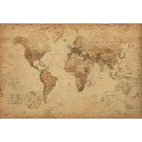 Click here for more details on WORLD MAP - ANTIQUE STYLE...