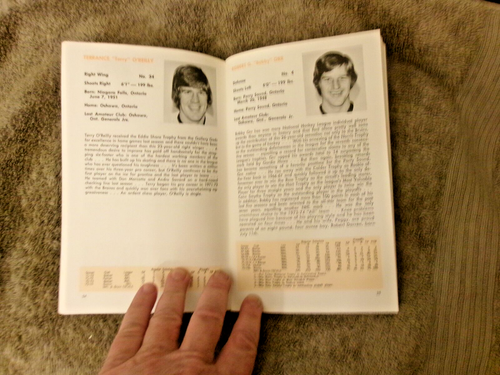 1974-75 BOSTON BRUINS MEDIA GUIDE Annuario BOBBY ORR 1975 PHIL ESPOSITO Programma - Foto 8 di 8