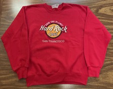 Vintage Hard Rock Cafe San Francisco CA Sweatshirt USA Made Sz Large Pullover