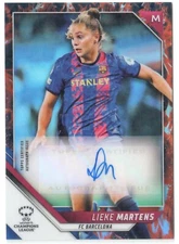 2021-22 Topps Chrome UEFA Women's LIEKE MARTENS Auto Inferno Refractor /75 Dutch