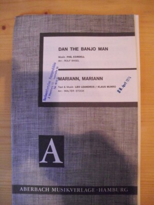 Dan the Banjo Man - Mariann, Mariann Leo Leandros, Noten Salonorchester, Combo