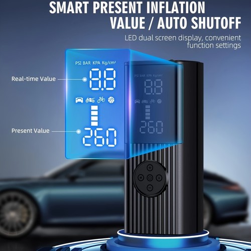 Portable Tire Inflator 180PSI, 20000mAh, 3X Faster Inflation,Car,Bike,Motorcycle - Picture 9 of 25