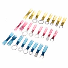 250x Heat Shrink Wire Connectors Electrical Ring Fork Spade Crimp Terminals Kit