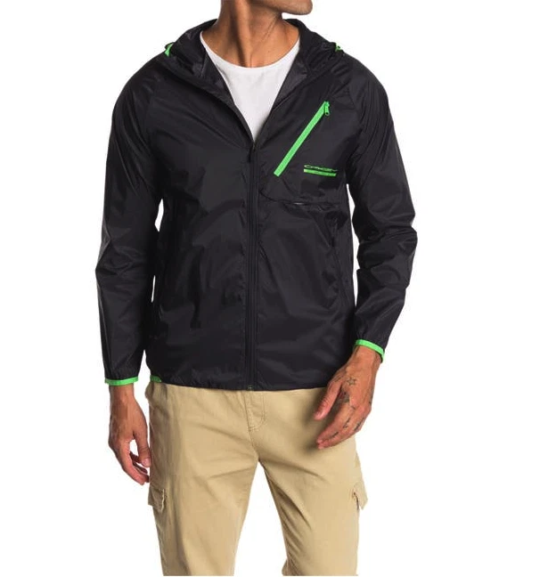 NWT$140 Oakley Men's Packable Hooded Jacket Black Size S 412798