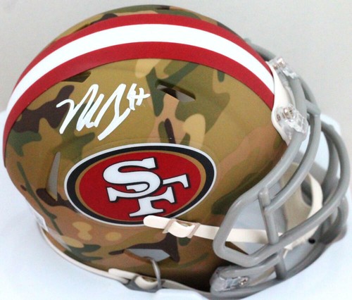 Nick Bosa Autographed 49ers Camo Speed 