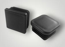 40x40mm Square Plastic End Caps Blanking Plugs Tube/ Box Section Inserts /Black