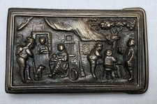 BERGAMONT BRASS WORKS BELT BUCKLE - PILGRIM EARLY AMERICAN THEME