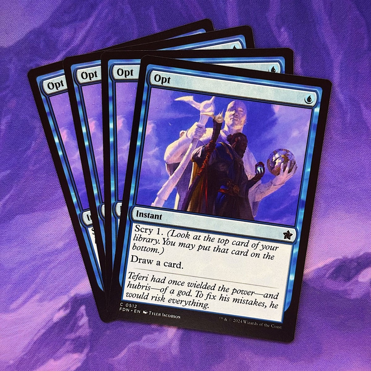 4x Opt 0512 FDN Foundations MTG Commander Instant Scry Magic Card Draw Set | eBay UK 4x Opt 0512 FDN Foundations MTG Commander Instant Scry Magic Card Draw Set | eBay UK