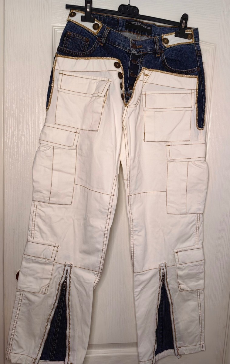 希少品 goa 00s Y2K cargo pants patchwork S9e0cefb87b194bb6938d0febefc94