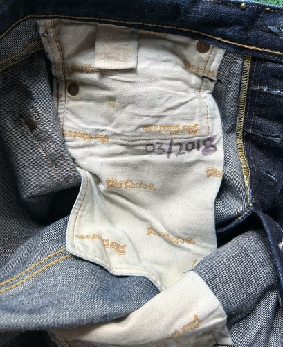 The Flat Head 3002 Size 31x35.5 Denim Pants SKINNY Jeans Made in Japan - Picture 6 of 10