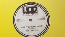 DON CAMPBELL - SEE IT YOUR EYES /  REGGAE 12"  WAR LABEL TORONTO ONLY