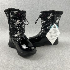 Totes Kids Insulated Unicorn Winter Snow Boots 8 Girls Toddler Faux Fur Lining 